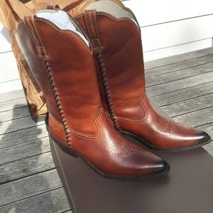 NWT Patricia Nash Bergamo western boot in whiskey